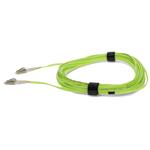 Picture of 0.5m LC to LC Lime Green OM5 Duplex OFNR (Riser-Rated) Fiber Patch Cable