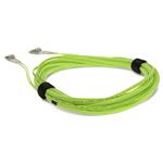 Picture of 0.5m LC to LC Lime Green OM5 Duplex OFNR (Riser-Rated) Fiber Patch Cable
