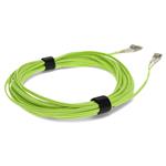 Picture of 0.5m LC to LC Lime Green OM5 Duplex OFNR (Riser-Rated) Fiber Patch Cable