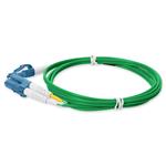 Picture of 0.5m LC to LC Green OS2 Duplex OFNP (Plenum-Rated) SMF Fiber Patch Cable