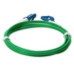 Picture of 0.5m LC to LC Green OS2 Duplex OFNP (Plenum-Rated) SMF Fiber Patch Cable