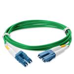 Picture of 0.5m LC to LC Green OS2 Duplex OFNP (Plenum-Rated) SMF Fiber Patch Cable