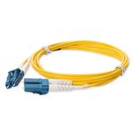 Picture of 0.5m LC to LC Yellow OS2 Duplex OFNP (Plenum-Rated) TAA SMF Fiber Patch Cable