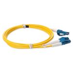 Picture of 0.5m LC to LC Yellow OS2 Duplex OFNP (Plenum-Rated) SMF Fiber Patch Cable