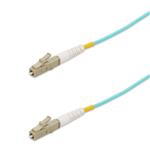 Picture of 0.5m LC to LC Aqua OM4 Simplex OFNP (Plenum-Rated) Fiber Patch Cable