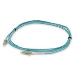 Picture of 0.5m LC to LC Aqua OM4 Simplex OFNR (Riser-Rated) Fiber Patch Cable