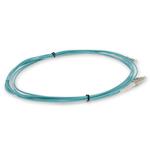 Picture of 0.5m LC to LC Aqua OM4 Simplex OFNR (Riser-Rated) Fiber Patch Cable