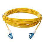 Picture of 0.5m LC to LC Yellow OS2 Simplex LSZH SMF Fiber Patch Cable