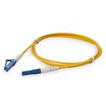 Picture of 0.5m LC to LC Yellow OS2 Simplex OFNP (Plenum-Rated) SMF Fiber Patch Cable