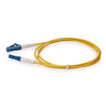 Picture of 0.5m LC to LC Yellow OS2 Simplex OFNP (Plenum-Rated) SMF Fiber Patch Cable