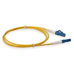Picture of 0.5m LC to LC Yellow OS2 Simplex OFNP (Plenum-Rated) SMF Fiber Patch Cable