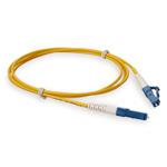 Picture of 0.5m LC to LC Yellow OS2 Simplex OFNP (Plenum-Rated) SMF Fiber Patch Cable