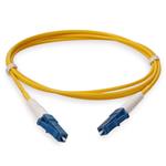 Picture of 0.5m LC to LC Yellow OS2 Simplex OFNP (Plenum-Rated) SMF Fiber Patch Cable