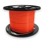 Picture of 100m LC to LC Orange OM4 Duplex OFNR (Riser-Rated) TAA Fiber Patch Cable