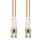 Picture of 100m LC to LC Orange OM4 Duplex OFNR (Riser-Rated) Fiber Patch Cable