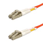 Picture of 100m LC to LC Orange OM4 Duplex OFNR (Riser-Rated) Fiber Patch Cable
