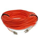Picture of 100m LC to LC Orange OM1 Duplex OFNR (Riser-Rated) MMF Fiber Patch Cable