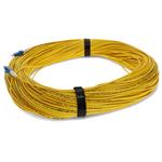 Picture of 100m LC to LC Yellow OS2 Simplex OFNR (Riser-Rated) SMF Fiber Patch Cable