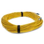 Picture of 100m LC to LC Yellow OS2 Simplex OFNR (Riser-Rated) SMF Fiber Patch Cable
