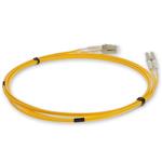 Picture of 10m LC to LC Yellow OM2 Duplex OFNR (Riser-Rated) Fiber Patch Cable