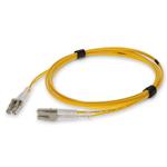 Picture of 10m LC to LC Yellow OM3 Duplex OFNR (Riser-Rated) Fiber Patch Cable