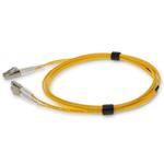 Picture of 10m LC to LC Yellow OM3 Duplex OFNR (Riser-Rated) Fiber Patch Cable