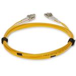 Picture of 10m LC to LC Yellow OM3 Duplex OFNR (Riser-Rated) Fiber Patch Cable
