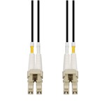 Picture of 10m LC to LC Black OM4 Duplex OFNR (Riser-Rated) Fiber Patch Cable