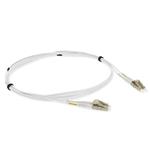 Picture of 10m LC to LC White OM4 Duplex OFNR (Riser-Rated) TAA Fiber Patch Cable