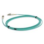 Picture of 10m LC to LC Aqua OM4 Duplex LSZH Fiber Patch Cable