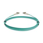 Picture of 10m LC to LC Aqua OM4 Duplex LSZH Fiber Patch Cable