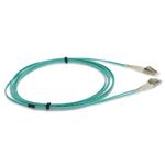 Picture of 10m LC to LC Aqua OM4 Duplex LSZH Fiber Patch Cable