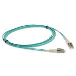 Picture of 10m LC to LC Aqua OM4 Duplex LSZH Fiber Patch Cable