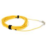 Picture of 10m LC to LC Yellow OM4 Duplex OFNP (Plenum-Rated) TAA Fiber Patch Cable