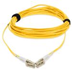 Picture of 10m LC to LC Yellow OM4 Duplex OFNP (Plenum-Rated) TAA Fiber Patch Cable