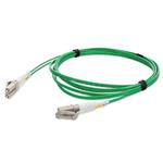 Picture of 10m LC to LC Green OM1 Duplex OFNR (Riser-Rated) MMF Fiber Patch Cable