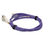 Picture of 10m LC to LC Purple OM1 Duplex OFNR (Riser-Rated) MMF Fiber Patch Cable