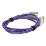 Picture of 10m LC to LC Purple OM1 Duplex OFNR (Riser-Rated) MMF Fiber Patch Cable