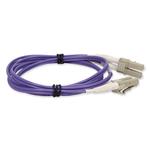 Picture of 10m LC to LC Purple OM1 Duplex OFNR (Riser-Rated) MMF Fiber Patch Cable
