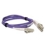 Picture of 10m LC to LC Purple OM1 Duplex OFNR (Riser-Rated) MMF Fiber Patch Cable