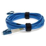 Picture of 10m LC to LC Blue OS2 Duplex OFNR (Riser-Rated) SMF Fiber Patch Cable
