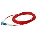 Picture of 10m LC to LC Red OS2 Duplex OFNR (Riser-Rated) TAA SMF Fiber Patch Cable