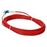 Picture of 10m LC to LC Red OS2 Duplex OFNR (Riser-Rated) TAA SMF Fiber Patch Cable