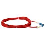 Picture of 10m LC to LC Red OS2 Duplex OFNR (Riser-Rated) TAA SMF Fiber Patch Cable