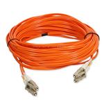 Picture of 11m LC to LC Orange OM4 Duplex OFNR (Riser-Rated) Fiber Patch Cable