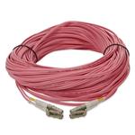 Picture of 11m LC to LC Pink OM4 Duplex OFNR (Riser-Rated) Fiber Patch Cable
