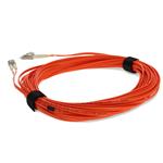 Picture of 12m LC to LC Orange OM2 Duplex OFNR (Riser-Rated) Fiber Patch Cable