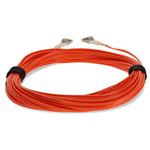 Picture of 12m LC to LC Orange OM2 Duplex OFNR (Riser-Rated) Fiber Patch Cable