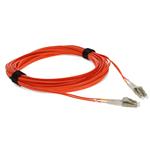 Picture of 12m LC to LC Orange OM2 Duplex OFNR (Riser-Rated) Fiber Patch Cable