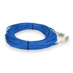 Picture of 12m LC to LC Blue OM4 Duplex OFNP (Plenum-Rated) TAA Fiber Patch Cable